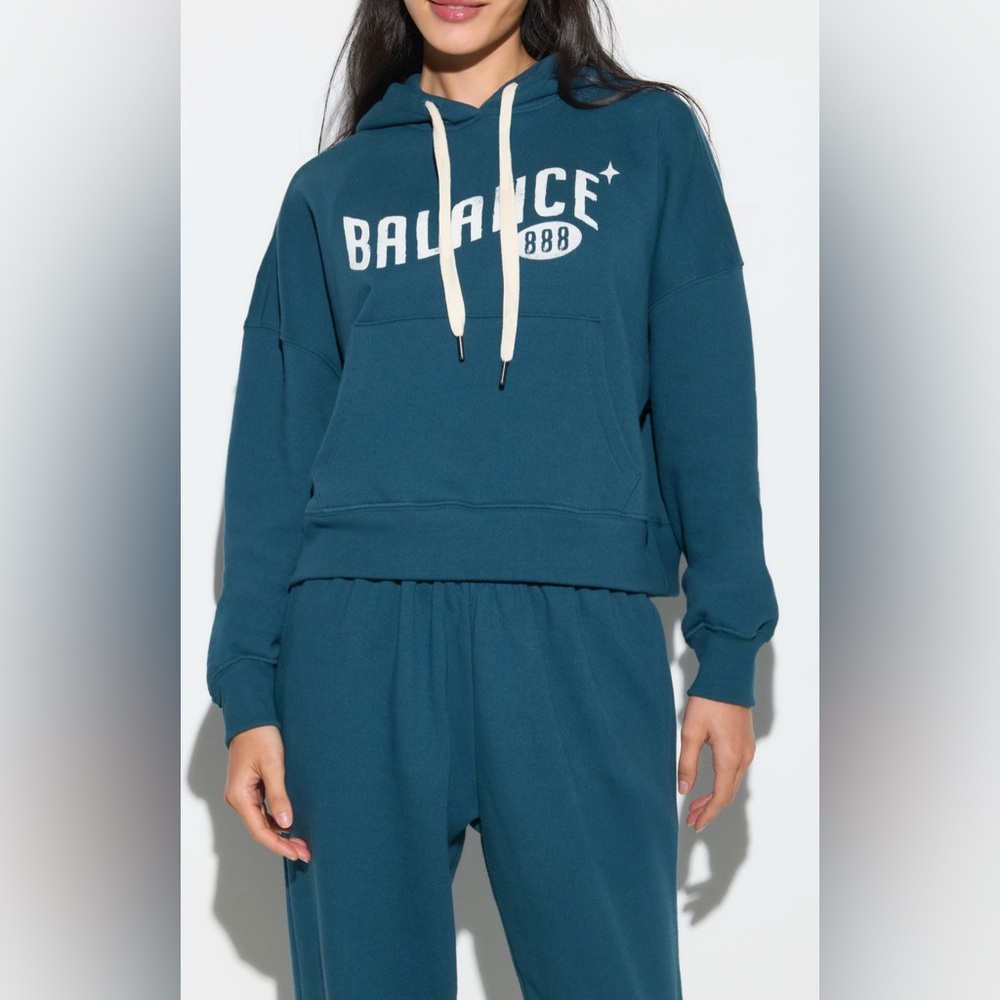 Balance Olsen Cropped Hoodie, New With Tags